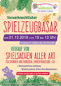 Spielzeugbasar, 01. Dezember, KiTa "Am Familiennetz, Werne, Plakat